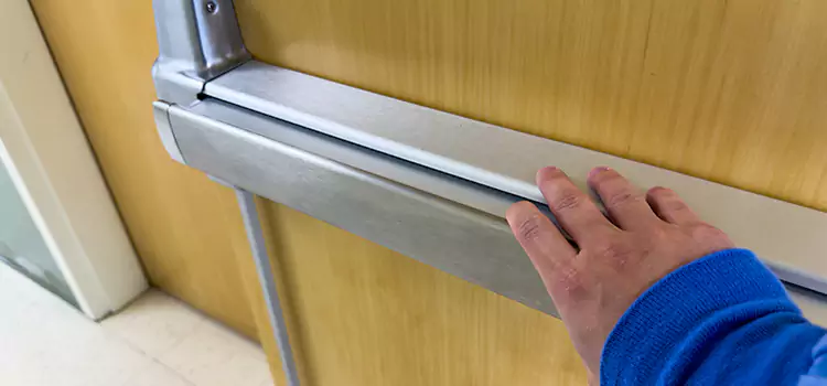 Installing a Push Bar on a Door Madison